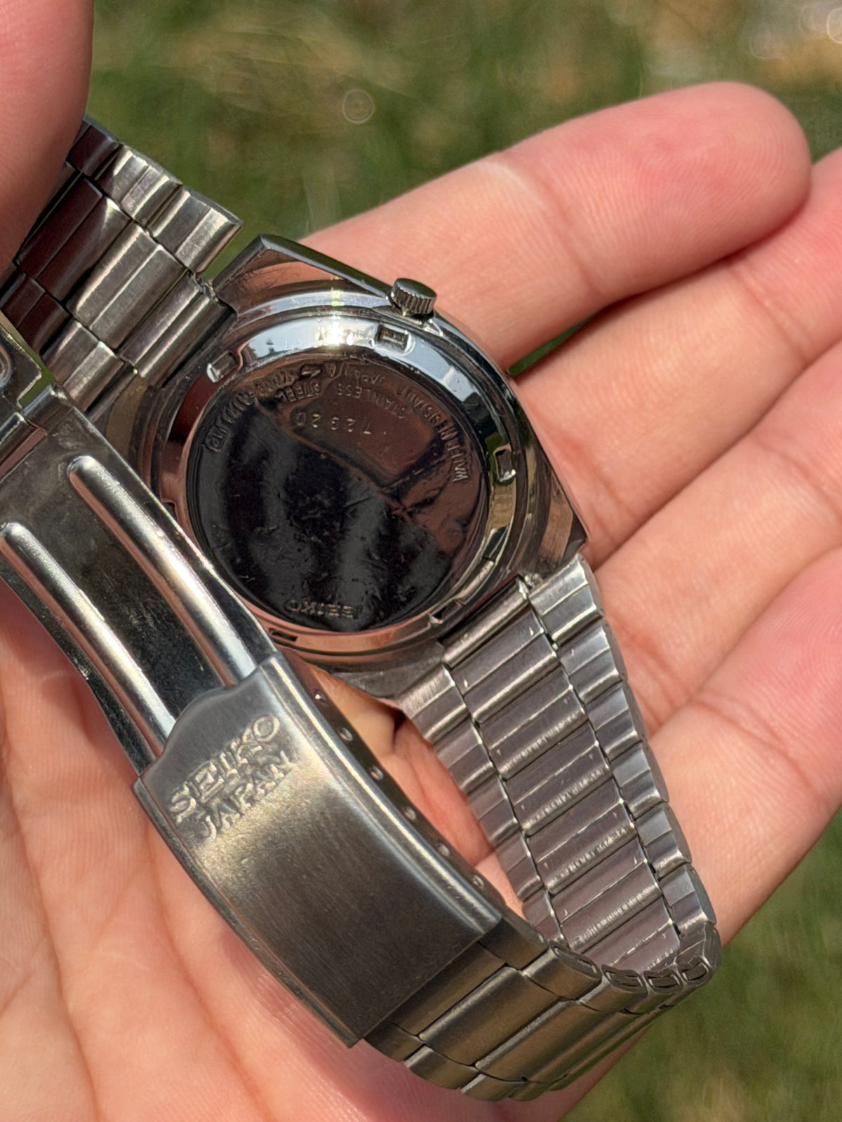 custom Black Arabic Dial Automatic Watch | Genuine Seiko 7009 Movement | 17 Jewels