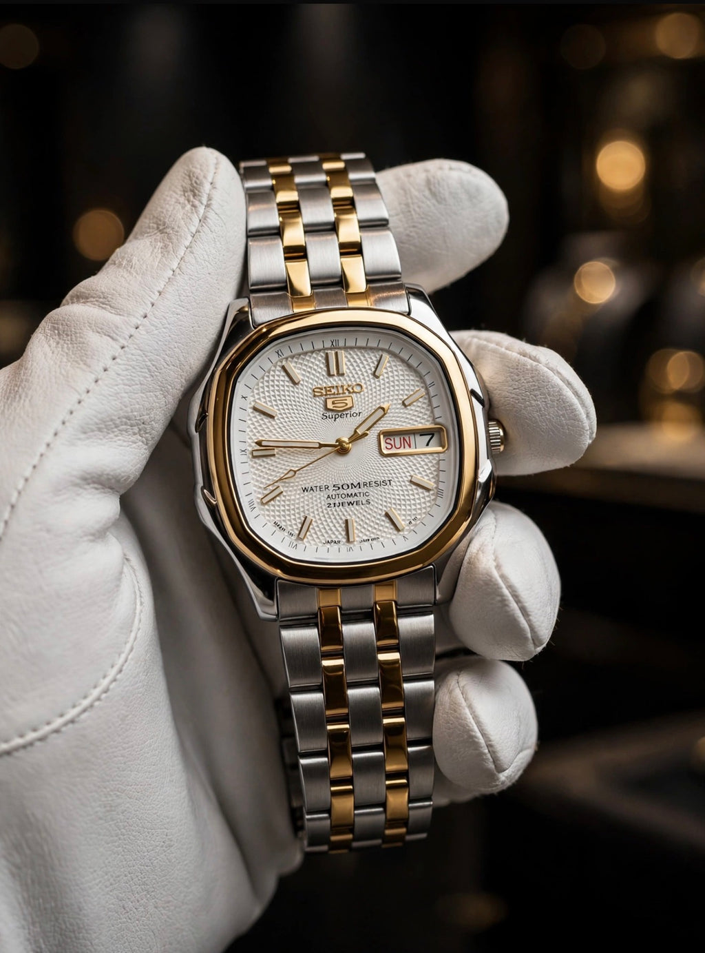 Seiko Superior Automatic Day-Date - Two Tone | Original Japanese Movement | Premium Aftermarket Build