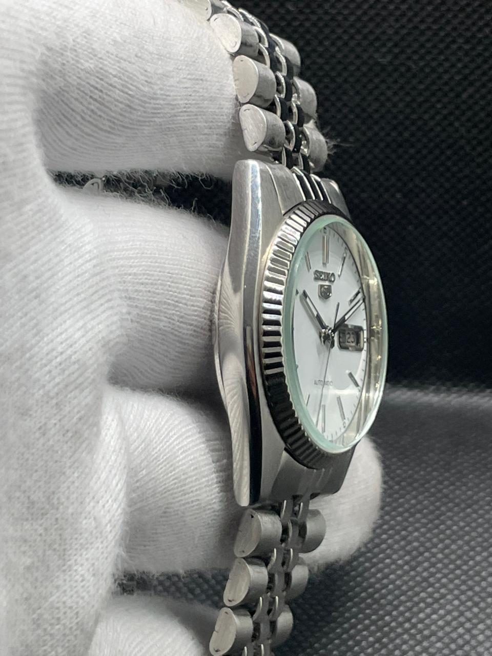 Seiko 5 Automatic President - White Dial - Original Movement - Refurbished Build - 36mm