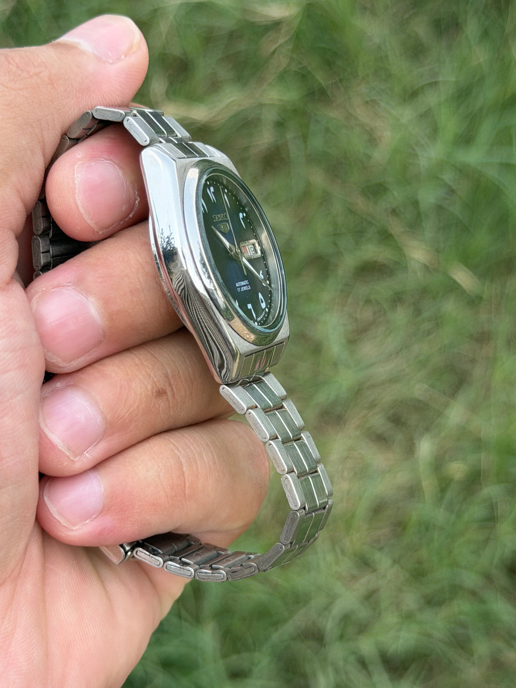 RARE VINTAGE SEIKO 5 - BLUE ARABIC DIAL