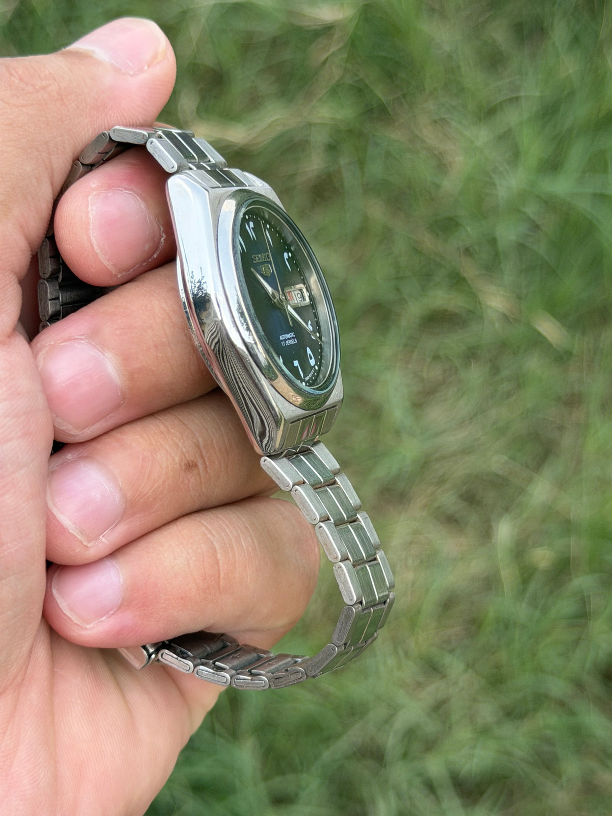 RARE VINTAGE SEIKO 5 - BLUE ARABIC DIAL