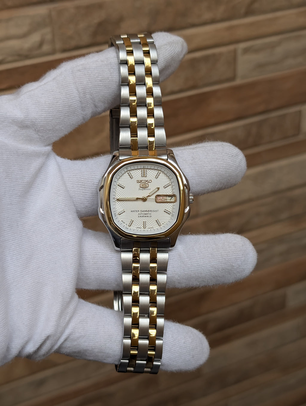 Seiko Superior Automatic Day-Date - Two Tone | Original Japanese Movement | Premium Aftermarket Build