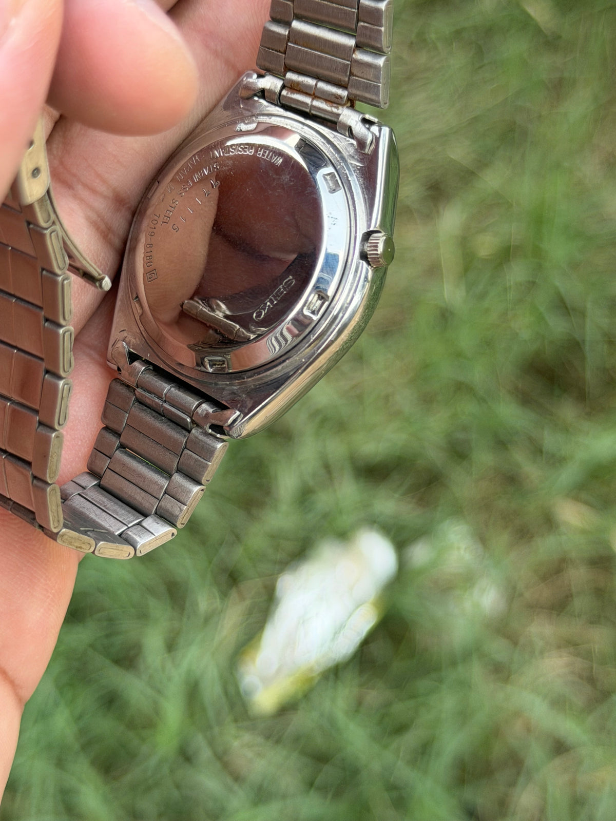 RARE VINTAGE SEIKO 5 - BLUE ARABIC DIAL