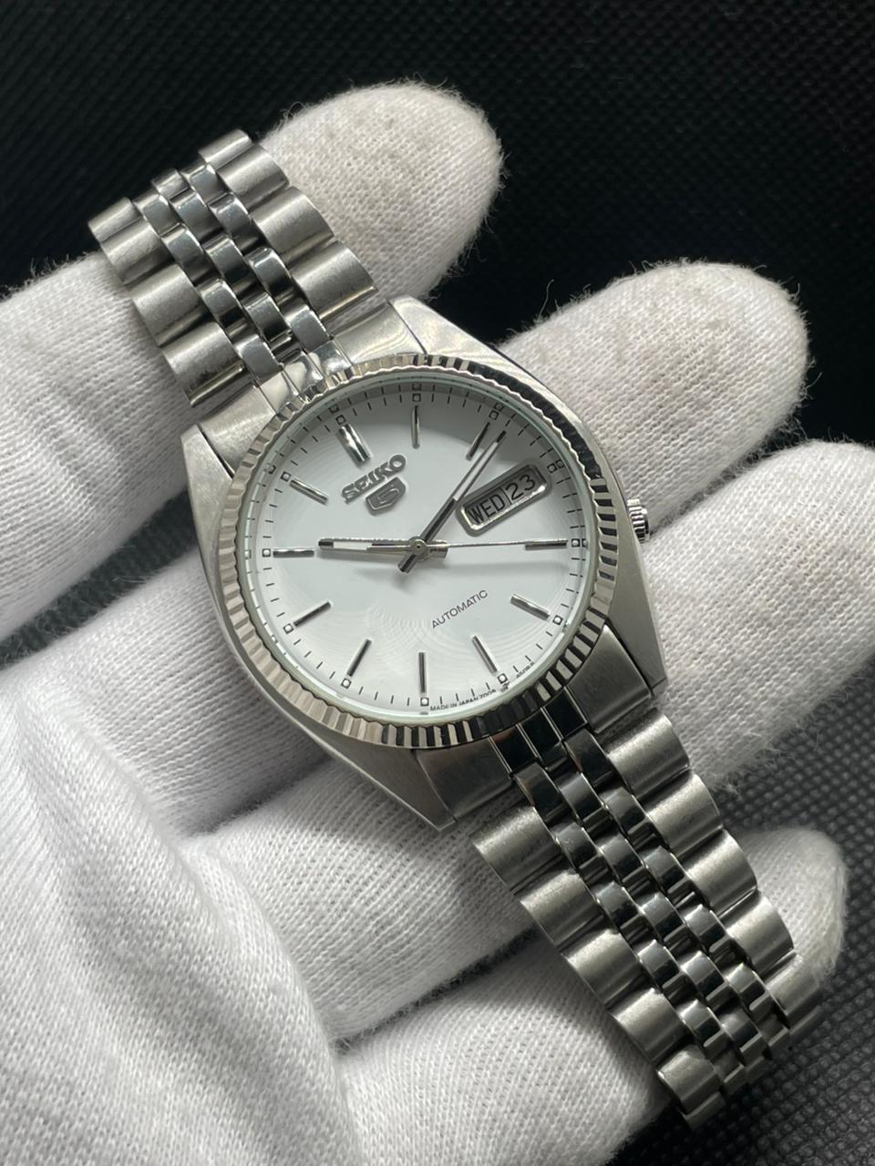 Seiko 5 Automatic President - White Dial - Original Movement - Refurbished Build - 36mm